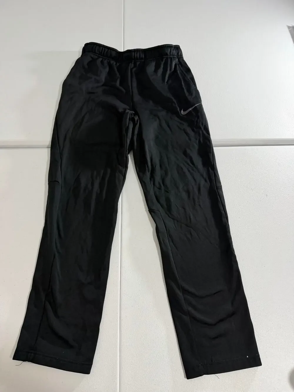 Nike Dri-Fit Men's Small Black Sweatpants Athletic Joggers Elastic Waist